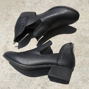 Ecote Studded Cut Out Booties